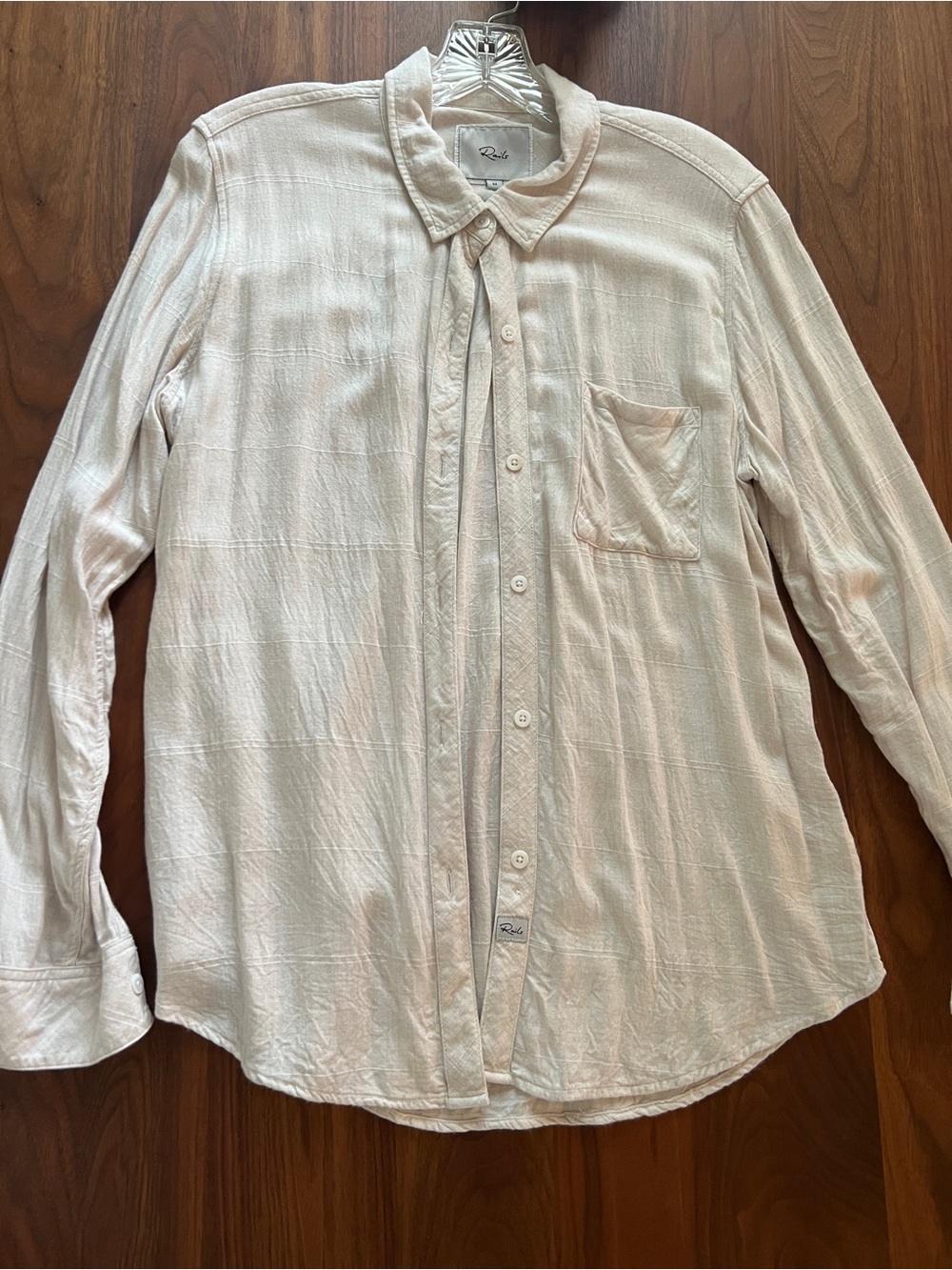 Rails Hunter Button-Up Shirt in Birch Heather, Women’s Medium